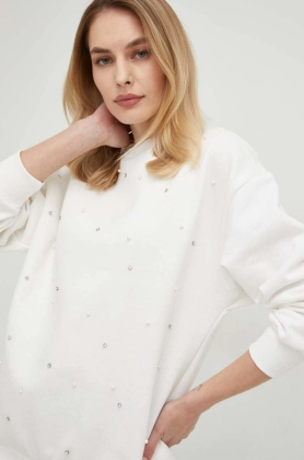Answear Lab bluza femei, culoarea alb, cu imprimeu