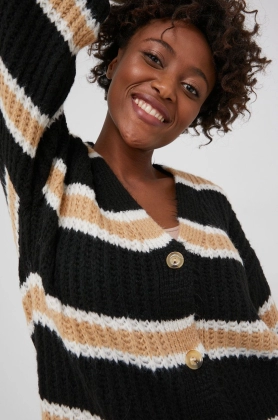 Answear Lab Cardigan de lana femei, culoarea bej, calduros