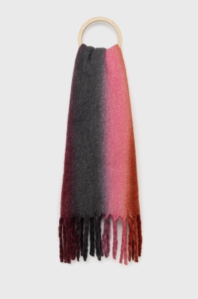 Answear Lab esarfa din amestec de lana culoarea roz, modelator