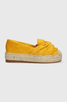 Answear Lab espadrile culoarea galben, cu platforma