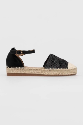 Answear Lab espadrile culoarea negru