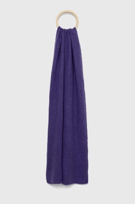 Answear Lab fular de lana culoarea violet, neted
