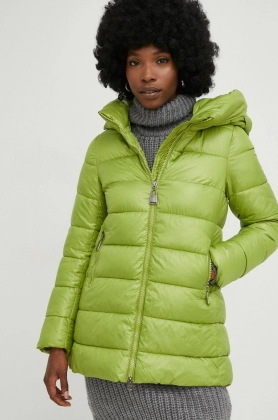 Answear Lab geaca femei, culoarea verde, de iarna