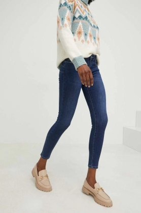 Answear Lab jeansi Push up, ocieplane femei medium waist