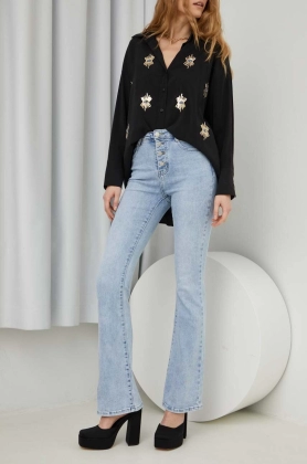 Answear Lab jeansi x colectia limitata SISTERHOOD femei high waist