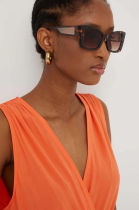 Answear Lab ochelari de soare femei, culoarea maro