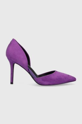 Answear Lab pantofi cu toc culoarea violet