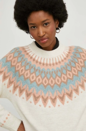 Answear Lab pulover femei, culoarea bej,