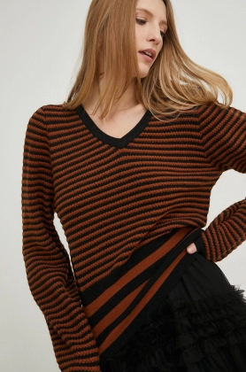 Answear Lab pulover femei, culoarea maro