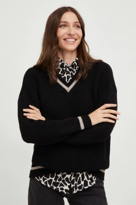 Answear Lab pulover femei, culoarea negru, calduros