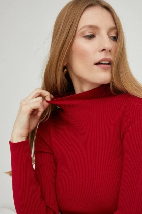 Answear Lab pulover femei, culoarea rosu