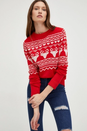 Answear Lab pulover femei, culoarea rosu, light