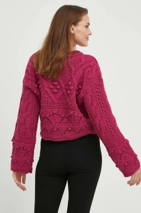 Answear Lab pulover femei, culoarea roz,
