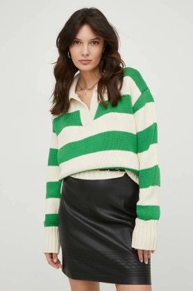 Answear Lab pulover femei, culoarea verde, calduros