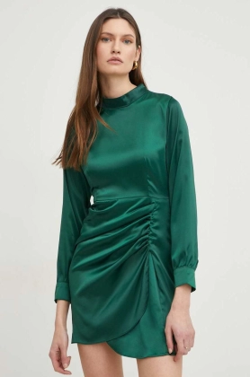 Answear Lab rochie culoarea verde, mini, mulata