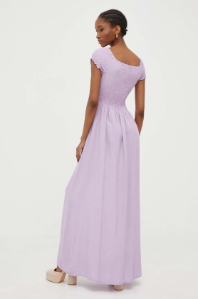 Answear Lab rochie culoarea violet, maxi, evazati