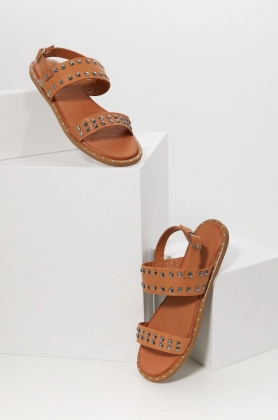 Answear Lab sandale de piele femei, culoarea maro