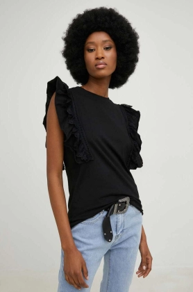 Answear Lab tricou femei, culoarea negru