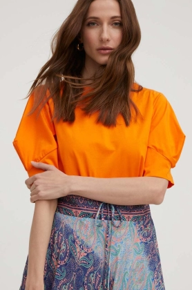 Answear Lab tricou femei, culoarea portocaliu