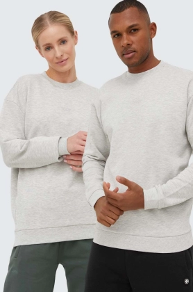 Arkk Copenhagen bluza unisex, culoarea gri, melanj