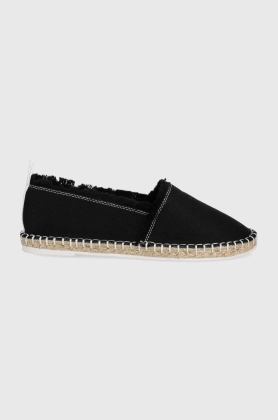 Armani Exchange espadrile culoarea negru