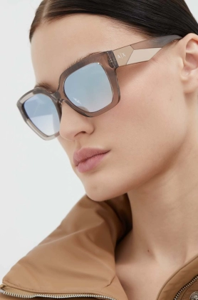 Armani Exchange ochelari de soare femei, culoarea auriu