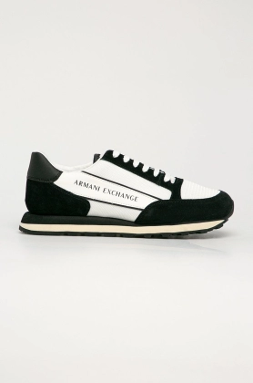 Armani Exchange Pantofi culoarea alb