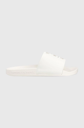 Armani Exchange papuci barbati, culoarea alb
