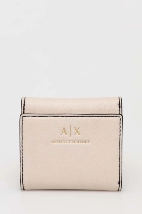 Armani Exchange portofel femei, culoarea bej