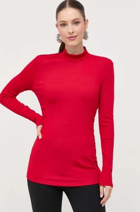 Armani Exchange pulover femei, culoarea rosu, light, cu turtleneck