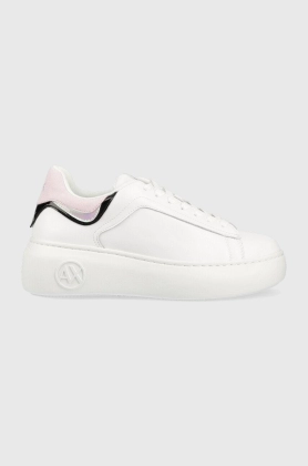 Armani Exchange sneakers din piele XDX108.XV635.00152 culoarea alb, XDX108 XV635 00152