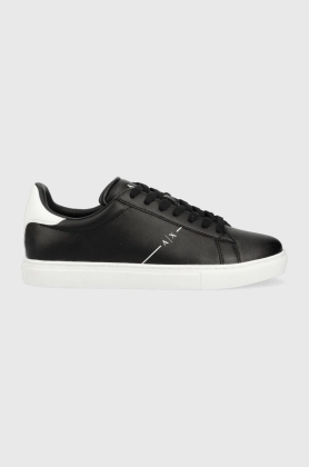 Armani Exchange sneakers din piele XUX001.XV093.S277 culoarea negru, XUX001 XV093 S277