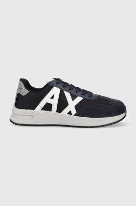 Armani Exchange sneakers XUX071.XV527.S282 culoarea albastru marin, XUX071 XV527 S282