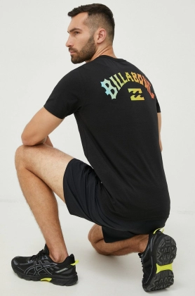 Billabong tricou din bumbac culoarea negru, cu imprimeu