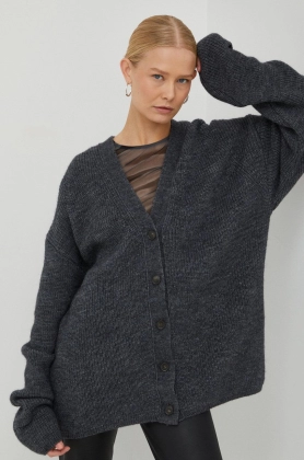 Birgitte Herskind cardigan din lana femei, culoarea gri, calduros