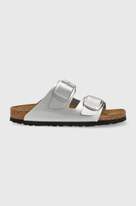 Birkenstock papuci 1025831 femei, culoarea argintiu, Arizona BB