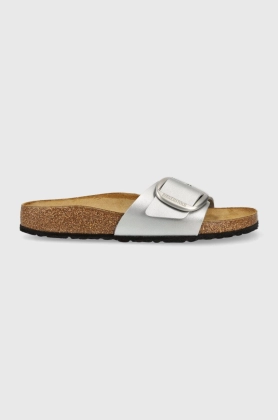 Birkenstock papuci 1025840 femei, culoarea argintiu, Madrid BB