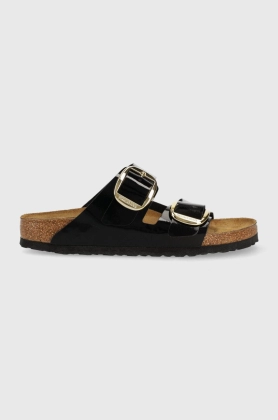 Birkenstock papuci Arizona Big Buckle femei, culoarea negru, Arizona BB