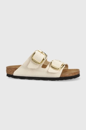 Birkenstock papuci Arizona femei, culoarea bej, 1025563