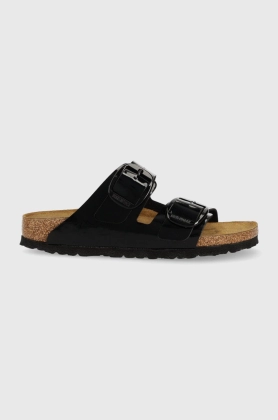 Birkenstock papuci Arizona femei, culoarea negru, 1026115