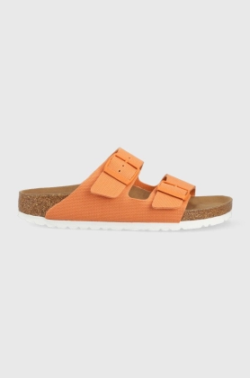 Birkenstock papuci Arizona femei, culoarea portocaliu, 1025512