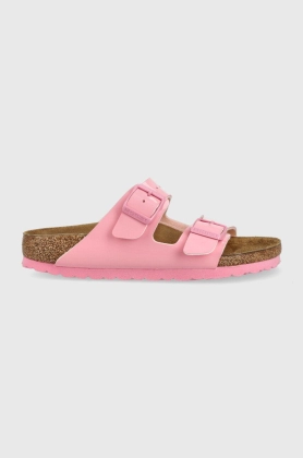 Birkenstock papuci Arizona femei, culoarea roz, 1024104