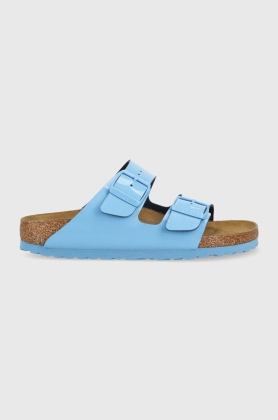 Birkenstock papuci Arizona femei, culoarea turcoaz, 1024105