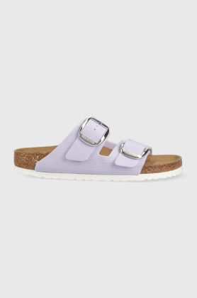 Birkenstock papuci Arizona femei, culoarea violet, 1025556