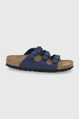 Birkenstock Papuci Florida femei, culoarea albastru marin