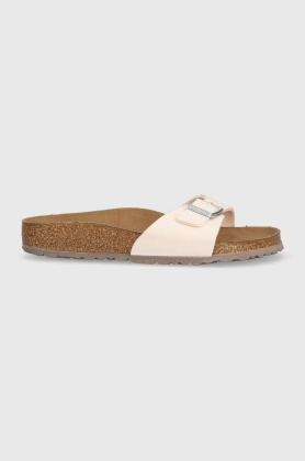 Birkenstock papuci Madrid BS femei, culoarea roz, 1020504