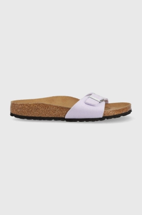 Birkenstock papuci Madrid femei, culoarea violet, 1025482