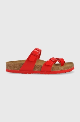 Birkenstock papuci Mayari femei, culoarea rosu