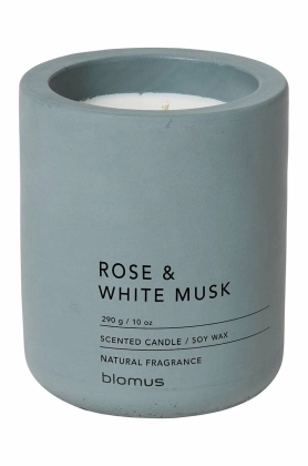 Blomus lumanare de soia Rose & White Musk