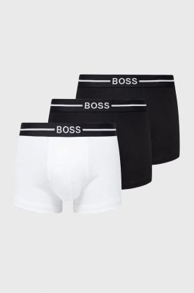 Boss Boxeri (3-pack) barbati, culoarea negru